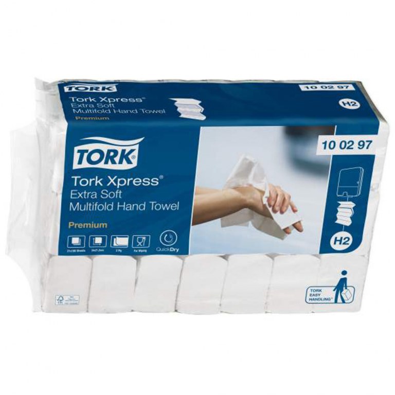 TORK HANDTUCHER INTERFOLD X-SOFT 21X34CM