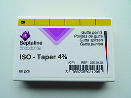 GUTTA POINTS ISO TAPER 04 ISO 20 60 PCS.