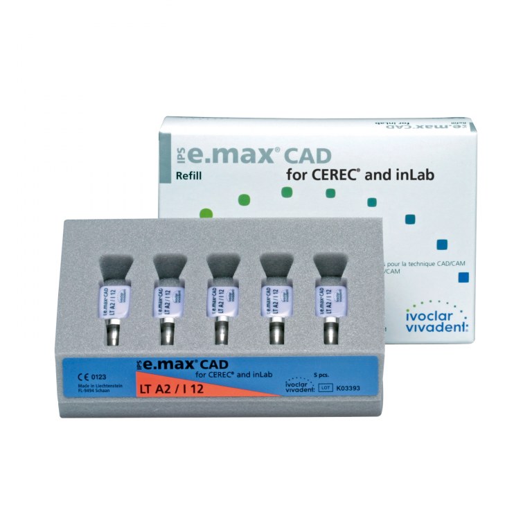 IPS E.MAX CAD CEREC/INLAB LT A1 I12/5