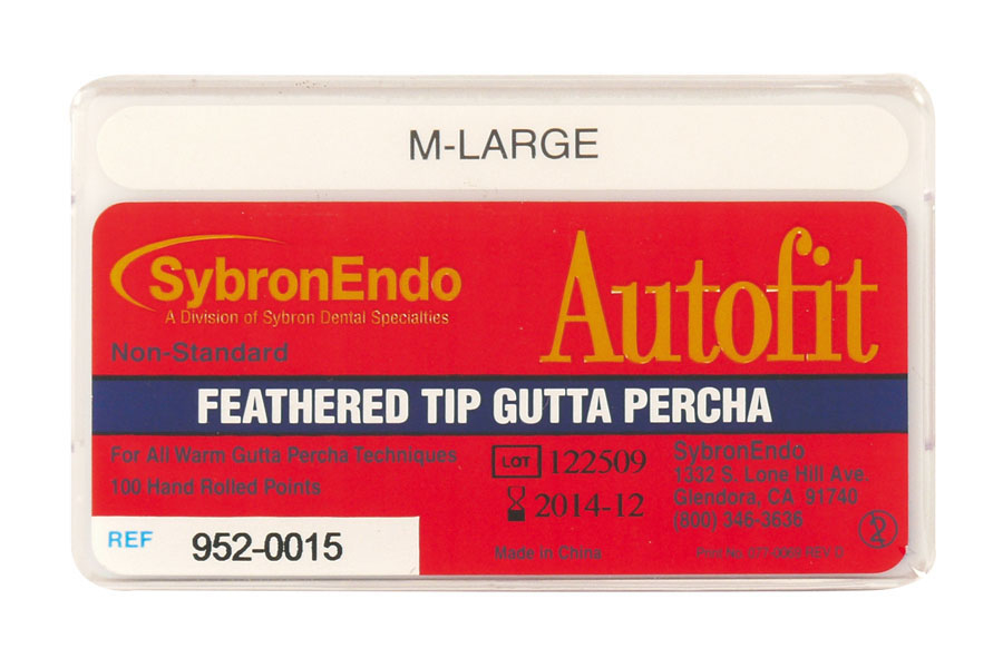 MED-LARGE AUTOFIT FEATHERED TIP GUTTA PERCHA