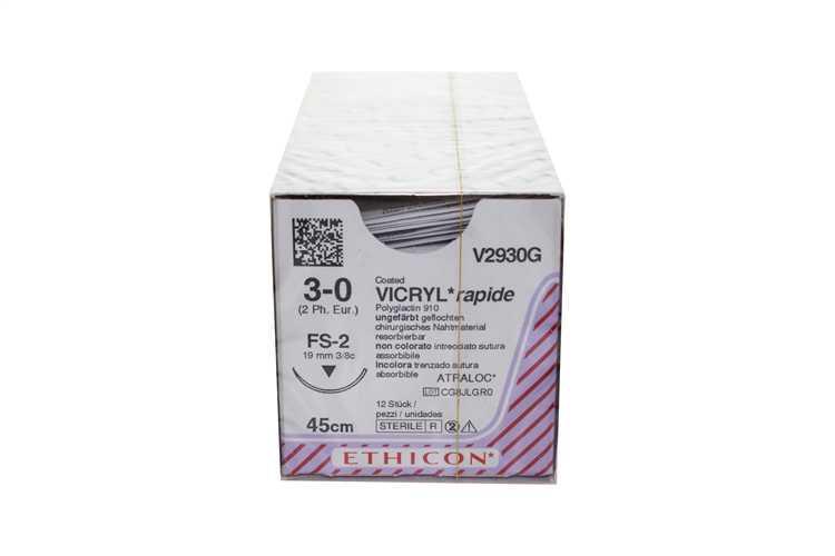 VICRYL VIOLET 3-0 75 19C3/8 FS2 36PCS