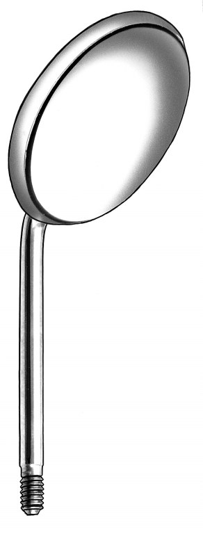 MUNDSPIEGEL HOHL RHODIUM 22MM