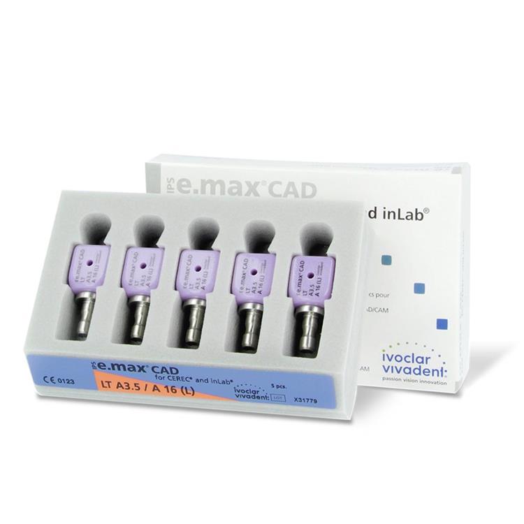 IPS EMAX CAD CEREC/INLAB 5PCS- LT A3.5 A16L