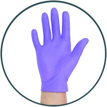 HALYARD PURPLE NITRIL PF HANDSCHUHE XS
