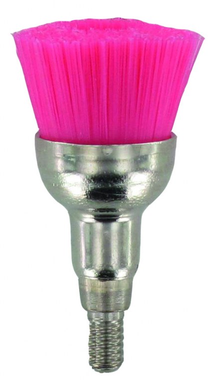BROSSETTES NYLON SOFT(PINK)SCREW 100PCS