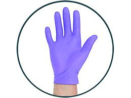 GANTS BASIC HAYLARD NITRILE BLUE M